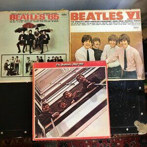 The Beatles Vintage Vinyl Records Used Untested Lot of 3